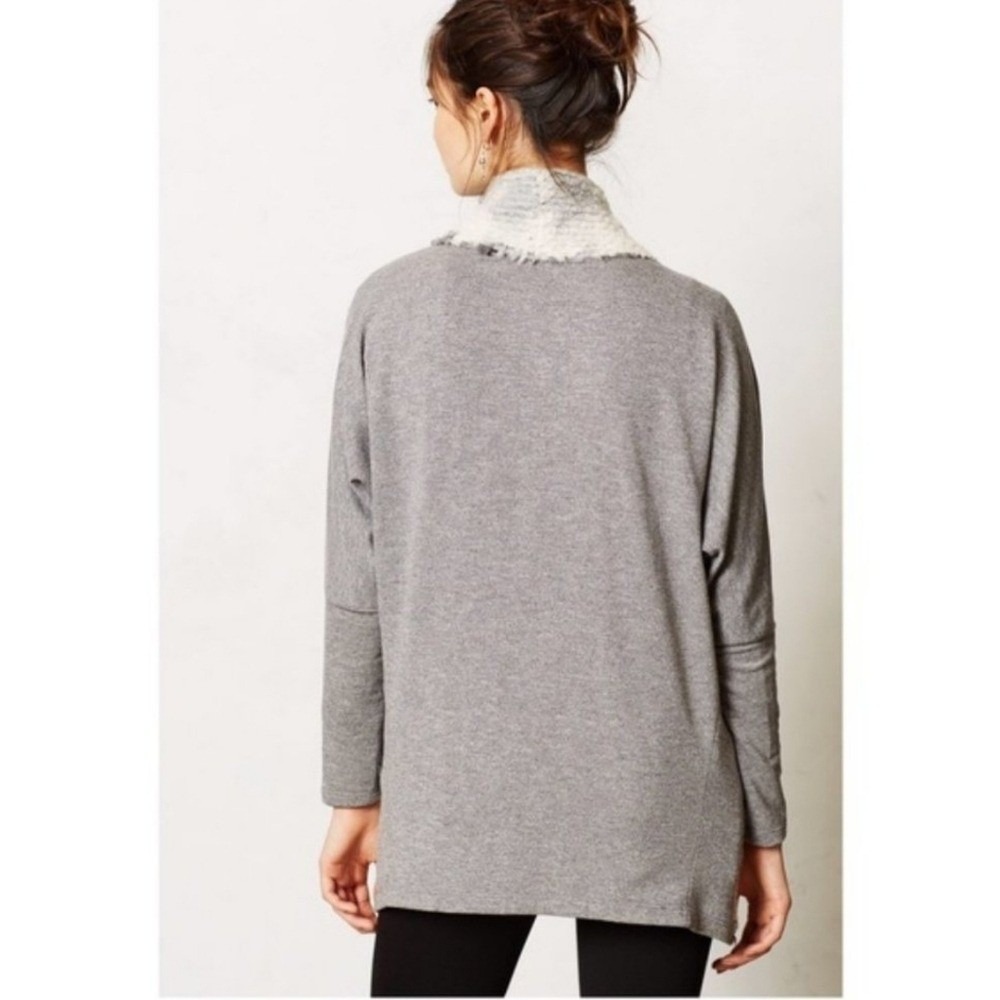 Anthropologie Dolan Gray Nuage Oversized Houndstooth Mohair Knit Cardigan SZ XS - Picture 5 of 11